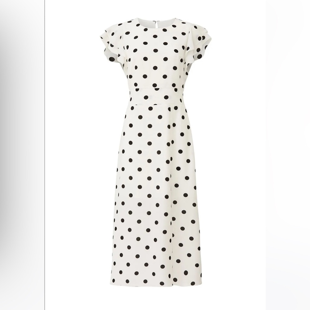Great Jones Polka Dot Ruffle Sleeve Dress